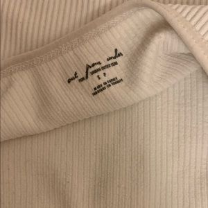 Urban Outfitters halter tank in white.